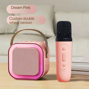 Máquina de Karaoke Portátil Mini RGB LED con Micrófonos Inalámbricos para Niños y Adultos, Cine en Casa para Fiestas de <span class=keywords><strong>Cumpleaños</strong></span> - Product Image 6