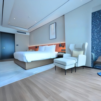 Fabricant chinois, ensemble complet de meubles de chambre à coucher en chêne, taille Queen et King, ensemble de meubles de chambre à coucher pour hôtel moderne 5 étoiles