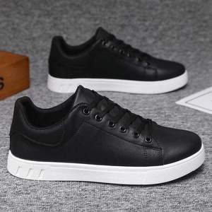 Nouvelles chaussures décontractées pour hommes avec doublure en maille respirante, confortables, légères, à semelle souple, couleur unie, simplicité, chaussures de sport à coupe basse - Product Image 5