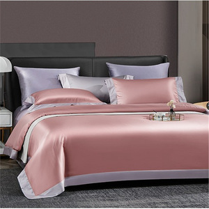 Royal Blue Solid Color Bedding Set 140 Count Cotton Simple Style Breathable <b>Double</b> <b>Bed</b> <b>Sheet</b> Pillowcase Duvet Cover Set - Product Image 2