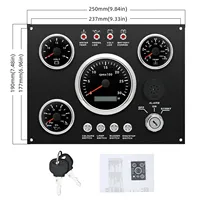 Tableau de bord numérique multifonctionnel pour moteur diesel marin 250*190mm