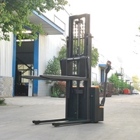 Empileur électrique de palette de marche de 1.5 tonnes avec le mât de 2 étapes