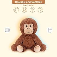 Peluches en peluche Capybara chauffantes et rafraîchissantes ODM personnalisables Coussin chauffant en peluche pour animaux au micro-ondes Jouet en peluche pour enfants apaisants