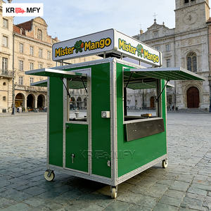 Kiosque alimentaire mobile rapide pour restaurant extérieur, design de remorque de concession pour bonbons et jus, avec bar à traiteur - Product Image 2