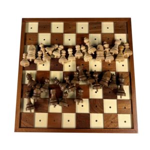 Cổ Điển Mù Phiên Bản Cờ Vua Bằng Gỗ Đặt Handmade Bàn Cờ Rắn Gỗ Cứng Chính Xác Nghề Thủ Công Bàn Cờ Bộ Trò Chơi - Product Image 2