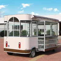 Camion de nourriture à quatre roues, camion de nourriture pour café, bus de nourriture, camion de tacos, camion de pizza, camion de crème glacée, cuisine mobile, restaurant, chariot à hot-dogs électrique