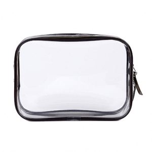 Bolsa de Aseo Transparente para Viaje, Impermeable, Tamaño Cuarto de Galón, Organizador de Maquillaje de PVC para Mujer - Product Image 5