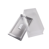 Boîtes à gâteaux en plastique PLA, tailles personnalisées, couvercle rectangulaire biodégradable, Base transparente, emballage alimentaire, conteneur d'emballage