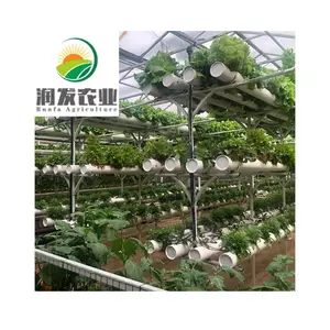 Sistemas de Cultivo Hidropônico Nft Casa Jardim Vertical Torre Com Luz Led