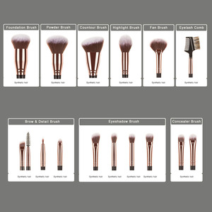 Juego de Brochas de Maquillaje FY con Estuche, 15 Piezas, Juego de Brochas de Maquillaje al por Mayor, Alta Calidad, Económico, Marca Privada, Logotipo Personalizado - Product Image 5