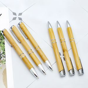 Promotion Eco Bamboo Ballpoint <b>Pen</b> Advertise Custom Logo Printed Laser Engraving Blue/Black Ink Office & School Use - Product Image 4