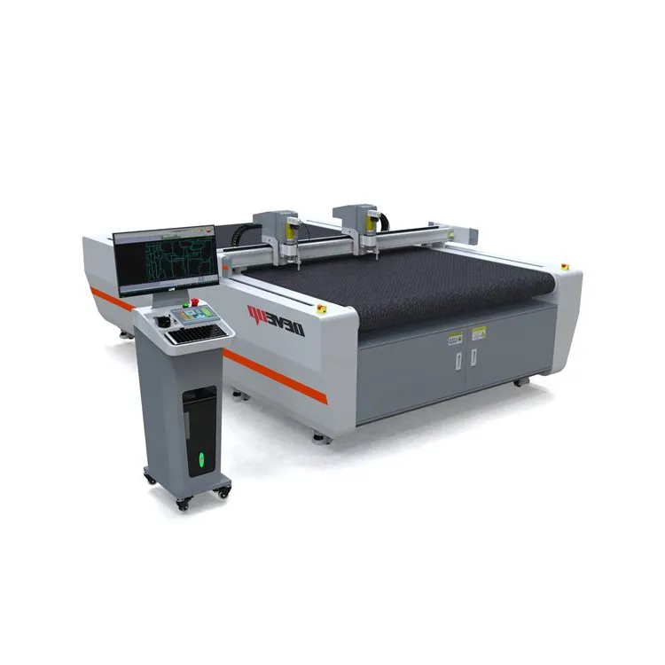 Flatbed Automatische Cnc Digitale Cutter Plotter Kledingstuk Schoenen Boven Maken Lederen Cnc Oscillerende Mes Snijmachine Prijs