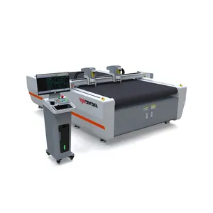 Masaüstü otomatik CNC dijital kesici Plotter giysi ayakkabı üst yapma deri CNC salınan bıçak kesme makinesi fiyat