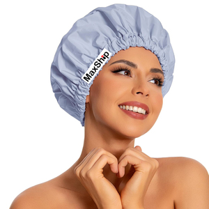 Logo personnalisé <span class=keywords><strong>bonnet</strong></span> de douche doublé soyeux pour femmes <span class=keywords><strong>bonnet</strong></span> de <span class=keywords><strong>bain</strong></span> imperméable lavable bande élastique accessoires de <span class=keywords><strong>bain</strong></span> <span class=keywords><strong>bonnet</strong></span> de cheveux - Product Image 1