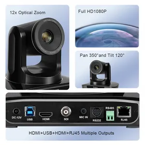 Hot Koop Tenveo 12x Optische Zoom Kan Gecontroleerd Door Rs232 Video Conference Camera H Dmi Broadcast Ptz Camera