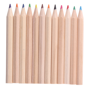 Set Mini di 12 Matite Colorate Naturali, Set di Matite da <span class=keywords><strong>Disegno</strong></span> di Mezza Dimensione, Tubo in Cartone con Coperchio - Product Image 4