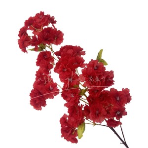 Artificial Cherry Blossoms <b>Single</b> Branch Silk <b>Flower</b> High Simulation Wedding Decoration YH-001 - Product Image 5