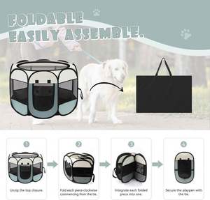 Productos para mascotas Interior/Exterior Portátil Pop up Mascota Perro Gato Corralito Tienda Jaulas Casas - Product Image 4