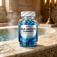 Gummies pour la croissance des cheveux avec biotine et zinc pour femmes, 60 unités, complément alimentaire pour cheveux, peau et ongles, marque privée OEM ODM