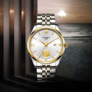 Montre pour homme haut de gamme, personnalisée, avec cadran à fenêtre calendrier, mouvement suisse, style business et mode. - Product Image 3