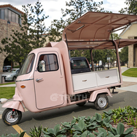 Vente chaude de tricycle électrique mobile pour la vente de nourriture de rue, crêpes, café, glaces, chariot de nourriture à 3 roues, camion de nourriture électrique