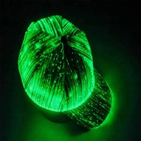 Gorra de béisbol recargable Rgb Led con luz Led para adultos