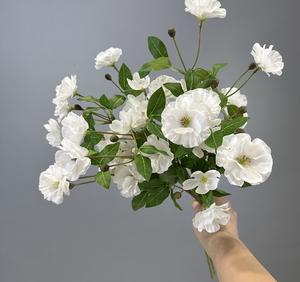 Ramo de Margaritas Artificiales, Pequeñas Flores de Crisantemo Holandés, Decoración de Boda, Flores Silvestres - Product Image 5