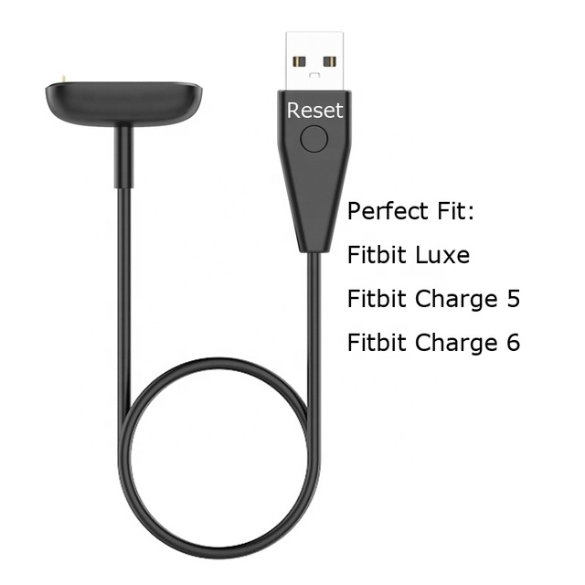 Reset Watch Charger for Fitbit Charge 6 5 Charger for Fitbit Luxe Charger Magnetic Base USB Cable Charging Dock