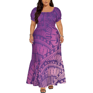 formal long red dress Cocktail Evening Maxi Long Hawaiian Dress main image 1