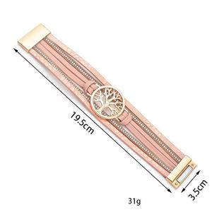 Religious <b>Leather</b> <b>Bracelet</b> Innovative Viral Marketing Potential Ready to Ship (RTS) Holiday Gift for Women IP Black Finish - Product Image 1