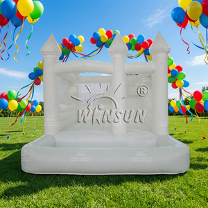 แทรมโพลีนเป่าลมสีขาวสำหรับงานแต่งงาน - Product Image 1