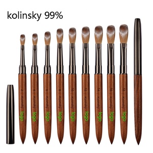 Factory Customized High-quality Professional Kolinsky Acrylic Nail <b>Brush</b> for Acrylic Powder Extension <b>Brush</b> for Nail Salon Shop - Product Image 2