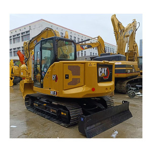 Excavadora hidráulica de cadenas mini Cat 307.5 usada, original, de bajo precio, de segunda mano, de 7 toneladas, en venta. - Product Image 1