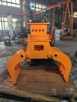 Grappin Rotatif Hydraulique SLN Personnalisable pour Excavatrice, Unité de Préhension Forestière 5-8 Tonnes, Moteur, Plusieurs Modèles au Choix, Chargement et Déchargement