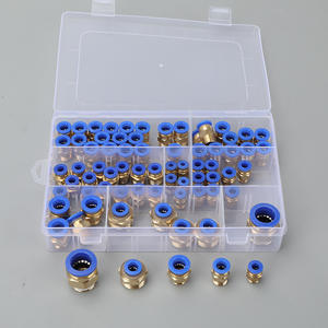 ชุดข้อต่อสายลมแบบ PC จำนวน 72 ชิ้น พร้อมข้อต่อแบบเร็ว (PC8-02 PC12-04) 10-03 อุปกรณ์สำหรับเครื่องอัดอากาศ/ปั๊มลม - Product Image 1