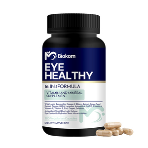 Integratori multivitaminici e minerali Omega-3 Licopene Luteina Zeaxantina in <span class=keywords><strong>capsule</strong></span> con Zinco, Mirtillo rosso, Semi d'uva e Astaxantina - Product Image 1