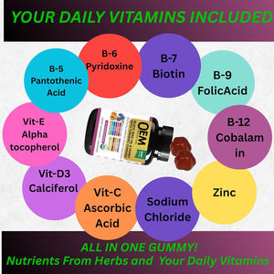 Caramelle Gommose OEM all'Olio di Semi Neri con Curcuma BioPerine Aceto di Mele Biotina Zinco Vitamine C D3 B12 per Capelli Pelle Unghie - Product Image 4