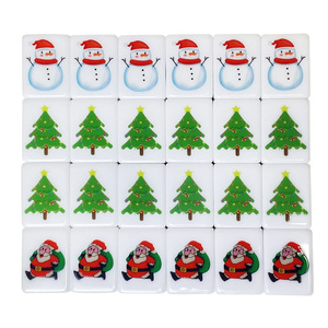 Nouvelles Tuiles de Mahjong de Noël 2026 Dericsson – Ensemble de Tuiles de Mahjong Américaines à 4 Couches Personnalisables - Product Image 4