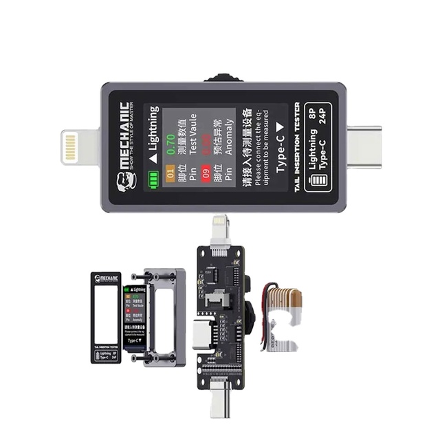 Mechanic T-824 Phone Tail Insertion Detector Tester for iPhone Logic Board Cable Connector Repair