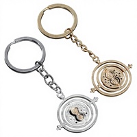 Porte-clés Sablier Convertisseur de Temps Accessoires Porte-clés de Voiture la Collection Noble Porte-clés Tourne-Temps