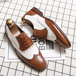 Chaussures habillées décontractées en cuir <span class=keywords><strong>marron</strong></span> pour hommes à <span class=keywords><strong>semelle</strong></span> souple et résistante, vente chaude, produits dropshipping 2026 - Product Image 1