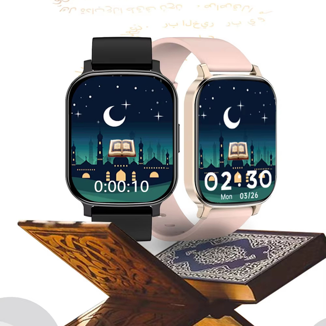 Al Fajr V6Max Smart Prayer Watch Qibla Direction Tasbih Counter Waterproof IP67 Answer Call Compass Direction Sign for Prayer
