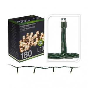 Guirnalda fija de 180 LED blanco cálido, 220V, IP44, 16,5m; ideal para decoración interior y exterior, crea ambientes. - Product Image 1