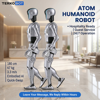 Robot Humanoide TERKOBOT ATOM Max con Mano Diestra de 6 Ejes, Control Suave de Alta Frecuencia de 200Hz, Robot de Manipulación