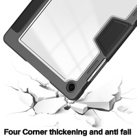 Étui pour tablette en similicuir triple pliage, résistant aux chutes et dissipant la chaleur, pour Samsung Tab A9 A11
