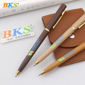 <span class=keywords><strong>Plumas</strong></span> estilográficas promocionales impresas con logotipo personalizado Morandi, pluma de plástico barata de 1,0mm de ancho de escritura, tinta azul de 1,0mm - Product Image 5