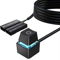 Clé mécanique externe ordinateur de bureau Power On Off LED PC Power Switch Button Extension Cable
