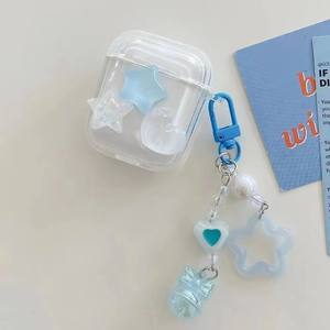 Étui pour écouteurs Simple Laser Pearl Heart pour AirPods <span class=keywords><strong>2</strong></span> <span class=keywords><strong>Pro</strong></span> 3 génération casque boîte de charge protéger la couverture pour <span class=keywords><strong>Air</strong></span> Pods porte-clés - Product Image 6