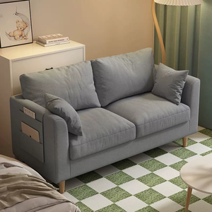 โซฟาผ้าขนาดเล็กสไตล์นอ<span class=keywords><strong>ร์</strong></span>ดิกสมัยใหม่ โซฟาเบดเนื้อนุ่ม ขาไม้ สำหรับห้องนั่งเล่น ห้องนอน อพาร์ทเมนต์ <span class=keywords><strong>บ้าน</strong></span><span class=keywords><strong>เช่า</strong></span> - Product Image 3