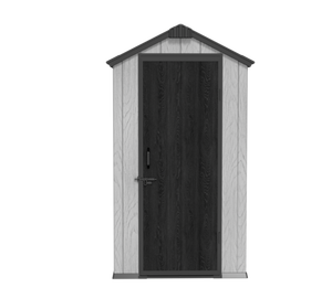 Abri de rangement compact pour balcon avec lucarne, abri à outils en plastique imperméable pour jardin, <span class=keywords><strong>cabane</strong></span> écologique pour cour arrière - Product Image 2